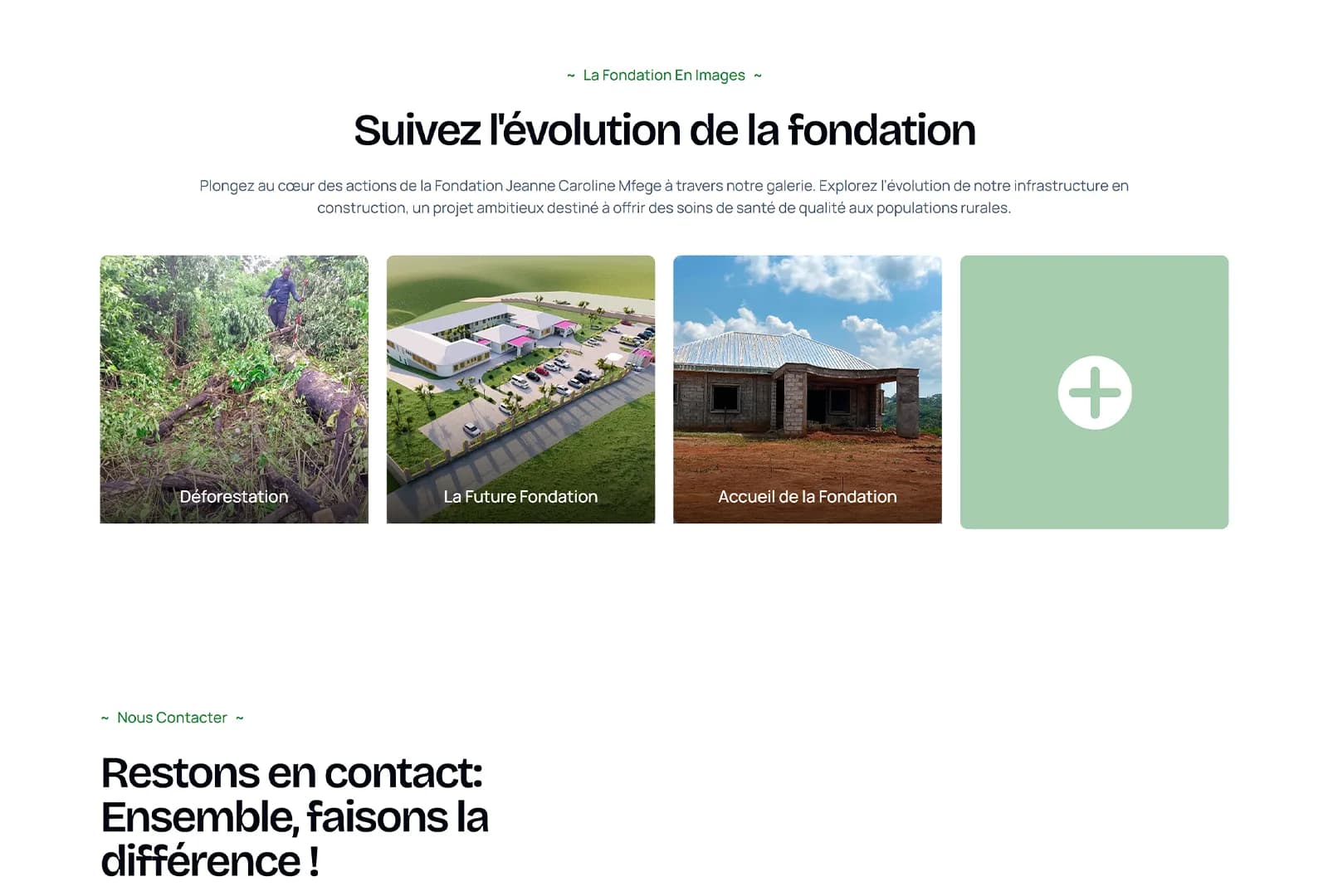 Fondation Jeanne Caroline Mfege — screenshot 2